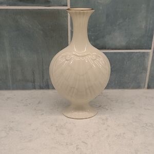 Lenox Ivory Vase with Gold Trim